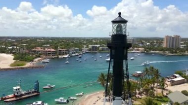 Hillsboro Lighthouse by inlet Pompano Beach Florida