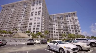 Parliament House Condominium Pompano Beach. 4k gimbal stabilized motion video