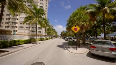 Driving on Pompano Beach Blvd. 4k gimbal stabilized motion footage