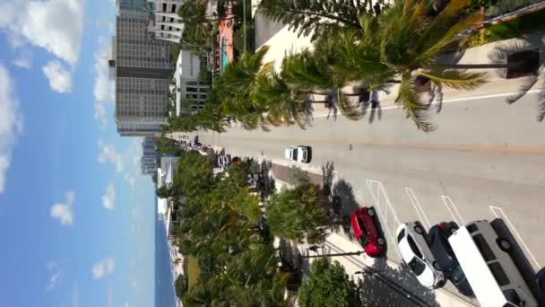 Pompano Beach Blvd Vertical Drone Aerial Video — 비디오