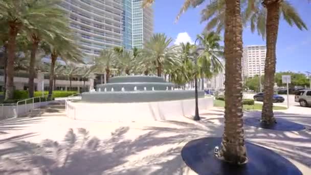 Plaza Oceanside Pompano Beach Gimbal Stabilized Motion Footage — Stockvideo