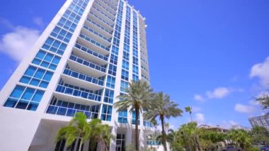 Sonata Beach Club Pompano Beach. Gimbal stabilized ground motion footage