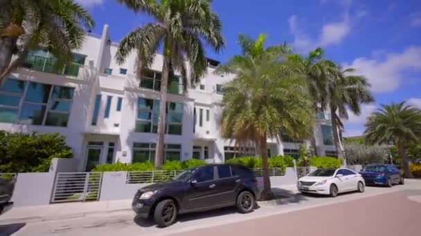 Ocean Pearl Condominiums Pompano Beach Motion Ground Footage — Stock Video