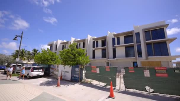 Modern Construction Pompano Beach Florida Gimbal Stabilized Motion Video — 비디오