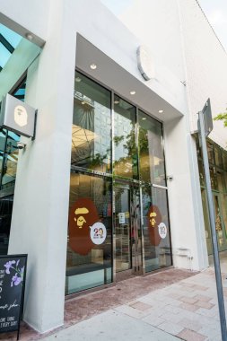 Miami, FL, USA - August 28, 2022: Bape Store Design District Miami