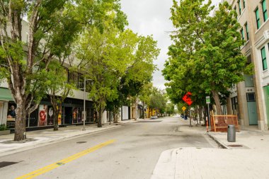 Miami, FL, USA - August 28, 2022: Streetview Miami Design District FL