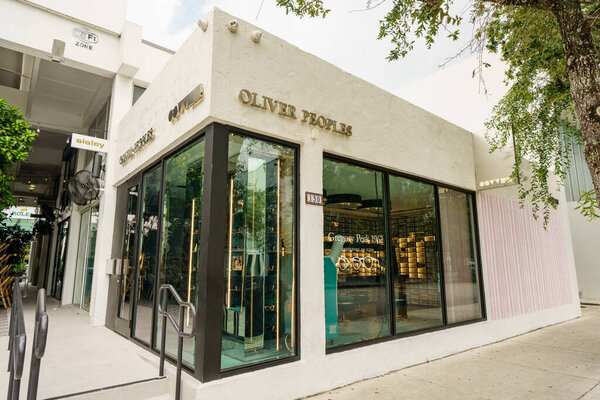 Miami, FL, USA - August 28, 2022: Oliver Peoples Design District Miami