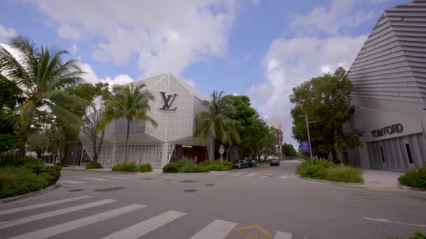 Miami Usa August 2022 Shops Design District Miami Including Louis — Video