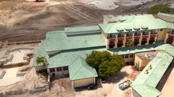 Aerial Drone Footage Diplomat Golf Course Resort Hallandale Beach — Stok video
