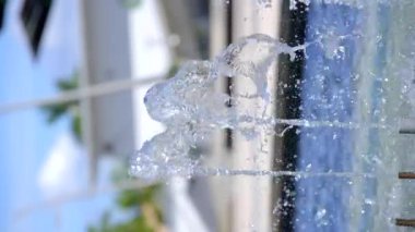 8k water fountain spout. fast frame rate