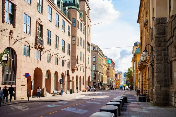 Uitzicht Een Straat Oslo Noorwegen — Stockfoto