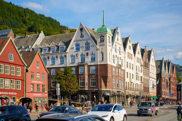 Bergen挪威历史建筑 — 图库照片