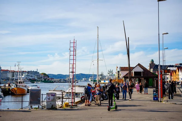 卑尔根港挪威 — 图库照片