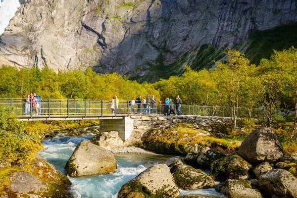 Foto Ríos Parque Nacional Jostedalsbreen Noruega —  Fotos de Stock