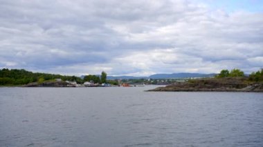 8k Norveç fiyort manzarası