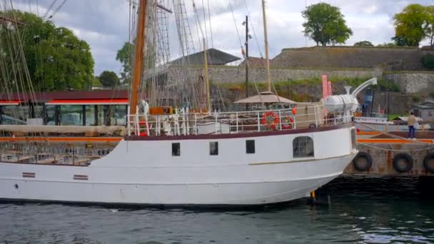 Vídeo Oslo Noruega Fjord Barco Turismo — Vídeo de Stock