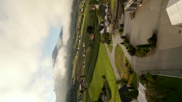 挪威农村土地景观的垂直航拍视频 — 图库视频影像