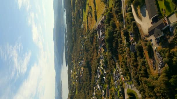 挪威Lindas 4K垂直航拍视频 — 图库视频影像