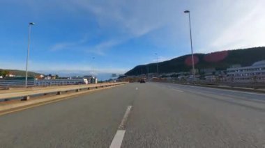 Şehir otoyolu Berge Norveç 5k