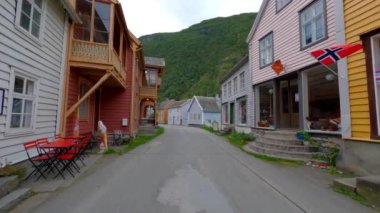 Laerdalsoyri Norveç 'te hareketli video turu