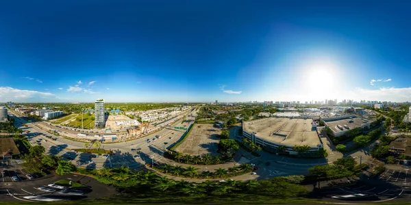 Foto Aerea Equirettangolare Aventura Mall Miami 360 — Foto Stock