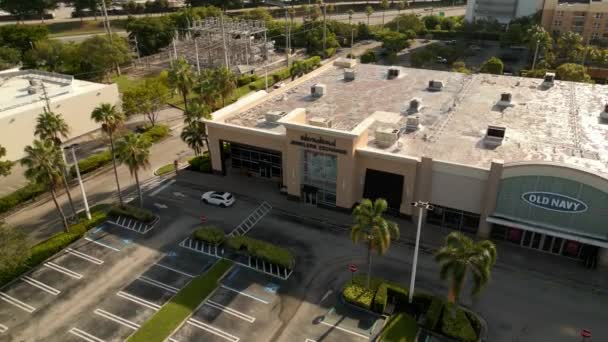 Video Aéreo International Jewelers Exchange Aventura Miami — Vídeo de stock