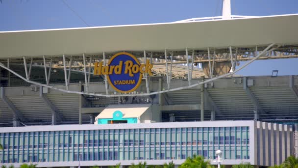 Miami Hard Rock Stadium Gedreht — Stockvideo