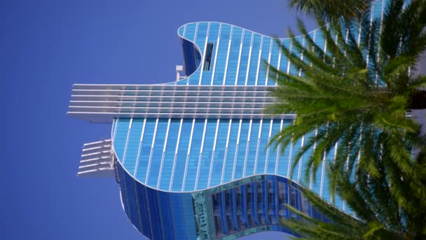 Відео Hollywood Hardrock Oasis Tower Guitar Hotel Upscale Resort — стокове відео
