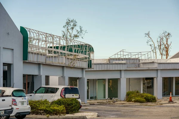 Fort Myers Eua Outubro 2022 Empresas Fort Myers Destruídas Pelo — Fotografia de Stock