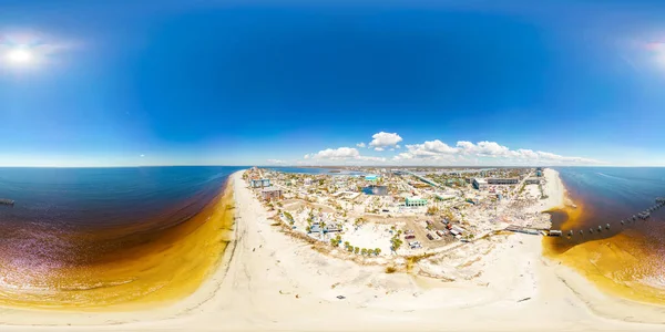 Photo Aérienne Drone 360 Fort Myers Beach Ouragan Ian Suite — Photo