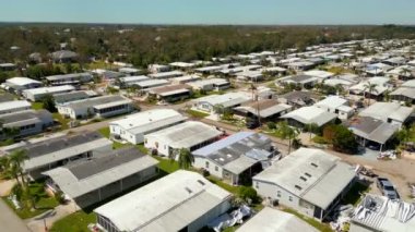 Ian Fort Myers Kasırgası 'ndan kalma hava video enkazı.