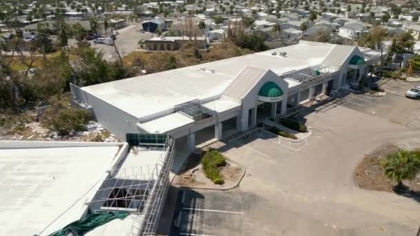 Plaza Comercial Destruida Por Huracán Ian Fort Myers — Vídeos de Stock