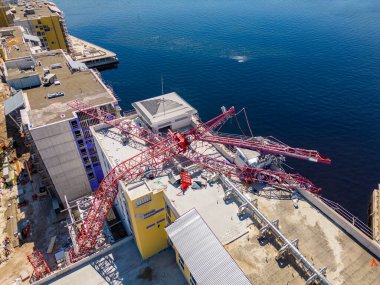 Port Charlotte, FL, ABD - 8 Ekim 2022 Sunseeker Resort Charlotte Harbor vinci Ian Kasırgası 'ndan ağır rüzgarlar yüzünden çöktü