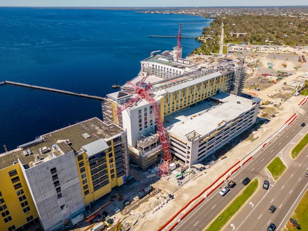 Port Charlotte Eua Outubro 2022 Sunseeker Resort Charlotte Harbor Guindaste — Fotografia de Stock