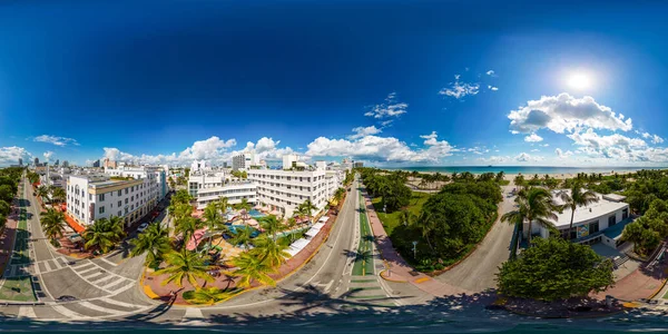 Miami Beach Verenigde Staten Oktober 2022 Aerial 360 Foto Rechthoekig — Stockfoto