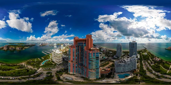 Miami Beach Usa Října 2022 Letecká 360 Kondominium Miami Beach — Stock fotografie
