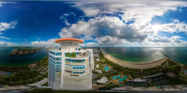 Miami Beach Amerika Serikat Oktober 2022 Foto Udara 360 Berbentuk — Stok Foto