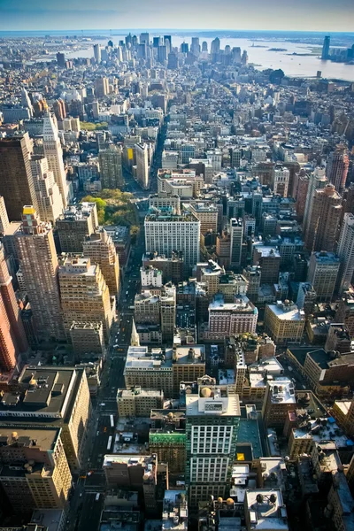 Uitzicht over lagere manhattan new york — Stockfoto