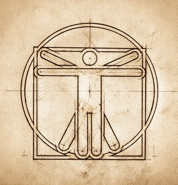 Teknik minimalist Vitruvius Adamı