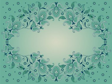 paisley ile dekoratif arka plan