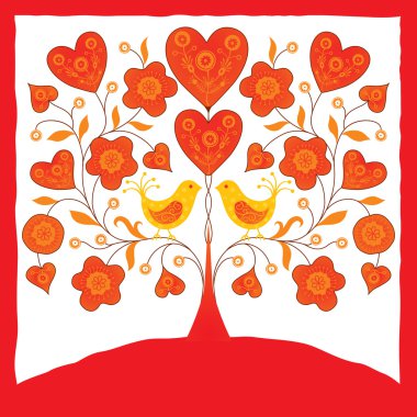 Dekoratif kartıyla süs kuşları