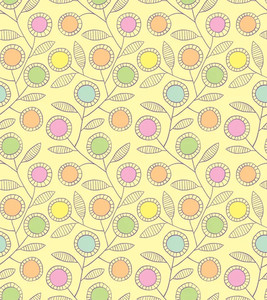 Fondo floral sin costura abstracto — Vector de stock