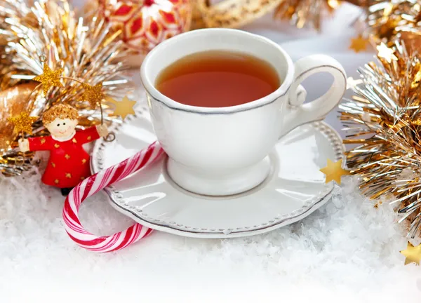 Різдво чашка чаю — стокове фото