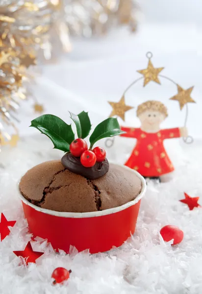 Christmas winter cake — Stock Photo, Image