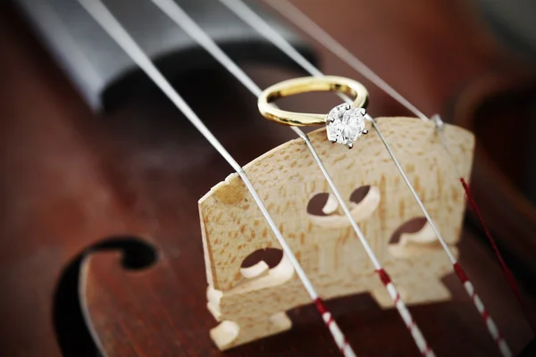 En kärlek för musik. — Stockfoto