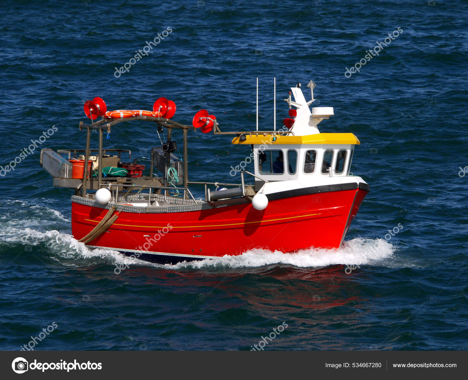 Barco Pesca Curso Mar Caladeros: fotografía de stock © daliscot #534667280