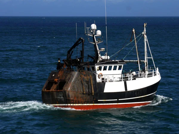 Barco Pesca Curso Mar Caladeros — Foto de Stock