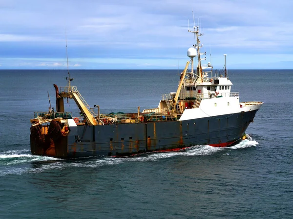 Chalutier Pêche Cours Mer Vers Les Lieux Pêche — Photo