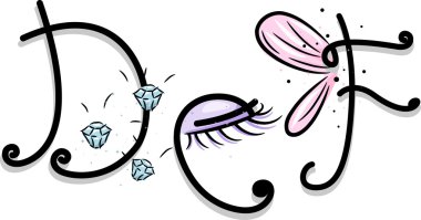 girly alfabesi