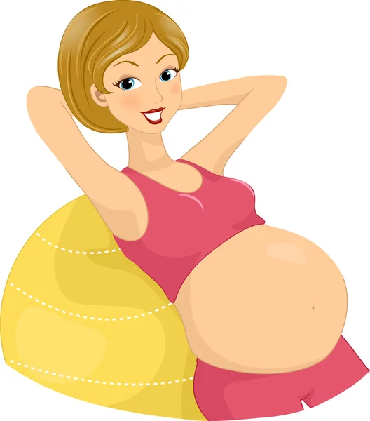 Pregnant Exercises — Stock Photo, Image